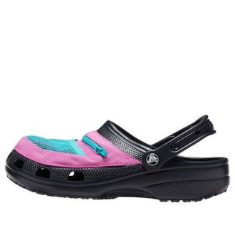 Crocs Classic Clog Pocket Sandaler Svart Rosa 206612-0I8