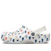 Crocs Classic Clog Printing Sandaler Vit Blå 206053-94S