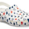 Crocs Classic Clog Printing Sandaler Vit Blå 206053-94S