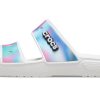 Crocs Classic Colorful Unisex Multi-Color White Sandaler 207771-94S