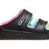 Crocs Classic Cozzzy Spray Dye Sandaler ”Black Multi” 208046-0C4