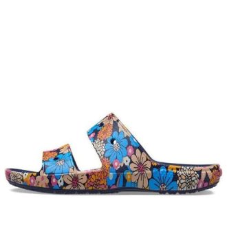 Crocs Classic Crocs Retro Floral Sandaler ”Blue Multi” 208975-4HQ