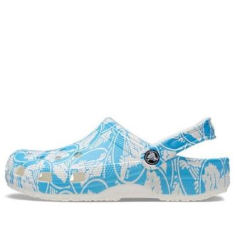 Crocs Classic Duke Print träskor ”Blue White” 210003-4OX