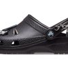 Crocs Classic Feel The Positivity Casual Unisex svarta sandaler 207571-001 Crocs Classic Feel The Positivity Casual Unisex svarta sandaler 207571-001
