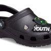 Crocs Classic Feel The Positivity Casual Unisex svarta sandaler 207571-001 Crocs Classic Feel The Positivity Casual Unisex svarta sandaler 207571-001