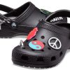 Crocs Classic Feel The Positivity Casual Unisex svarta sandaler 207571-001 Crocs Classic Feel The Positivity Casual Unisex svarta sandaler 207571-001