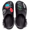 Crocs Classic Feel The Positivity Casual Unisex svarta sandaler 207571-001 Crocs Classic Feel The Positivity Casual Unisex svarta sandaler 207571-001
