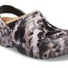 Crocs Classic Fodrade Bleach Dye Clogs ”Black White Beige” 207299-001