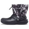 Crocs Classic Fodrade Neo Puff Tie Dye Boots ”Black White” 207328-001