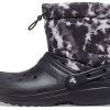 Crocs Classic Fodrade Neo Puff Tie Dye Boots ”Black White” 207328-001