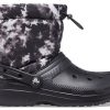 Crocs Classic Fodrade Neo Puff Tie Dye Boots ”Black White” 207328-001