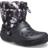 Crocs Classic Fodrade Neo Puff Tie Dye Boots ”Black White” 207328-001