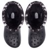 Crocs Classic Fodrade Neo Puff Tie Dye Boots ”Black White” 207328-001