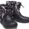Crocs Classic Fodrade Neo Puff Tie Dye Boots ”Black White” 207328-001
