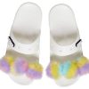 Crocs Classic Fur Sure sandaler med 2 remmar ”White” 207405-100