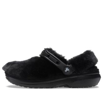 Crocs Classic Fur Sure Slip On Clogs ”Black” 207303-001