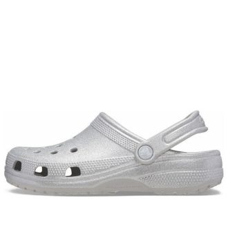 Crocs Classic Glitter Clogs ”Silver” 205942-0IC