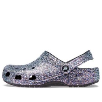 Crocs Classic Glitter Clogs ”Silver Multi” 205942-0C4