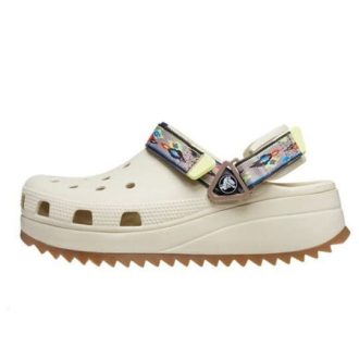 Crocs Classic Hiker Ikat Clogs ”White Tan” 208052-2YC