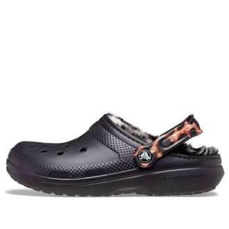 Crocs Classic Lined Animal Remix Clog ”Black & Multi” 207842-0ZR