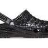 Crocs Classic Metallic Crocskin Clogs ”Black” 209093-040