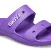 Crocs Classic Mjuk sula Mysig platt klack Sporttofflor Unisex Lila 206761-518