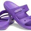 Crocs Classic Mjuk sula Mysig platt klack Sporttofflor Unisex Lila 206761-518