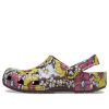 Crocs Classic Retro Blommiga träskor ”Yellow Pink” 208954-6WF