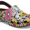 Crocs Classic Retro Blommiga träskor ”Yellow Pink” 208954-6WF