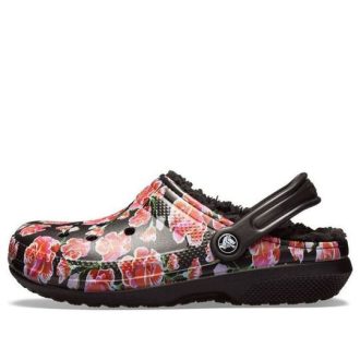 Crocs Classic Stay Warm Mysig Sport Unisex Svarta Röda Sandaler ”Svart Röda” 205324-643