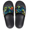 Crocs Classic Tie-Dye Graphic Slide ”Black” 206520-988