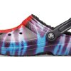 Crocs Classic Tie Dye Håll dig varm mysig Crocs Sporttofflor Unisex Lila Röd 206341-988