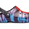 Crocs Classic Tie Dye Håll dig varm mysig Crocs Sporttofflor Unisex Lila Röd 206341-988
