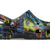 Crocs Classic Tie Dye-mönster Crocs Beach Unisex Denim Blå sandaler 205453-4SW