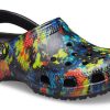 Crocs Classic Tie Dye-mönster Crocs Beach Unisex Denim Blå sandaler 205453-4SW