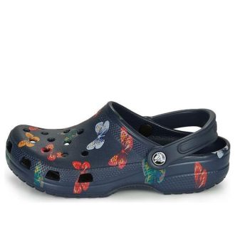Crocs Classic Vacay Vibes Butterfly Clogs ”Navy Multi” 206375-92Z