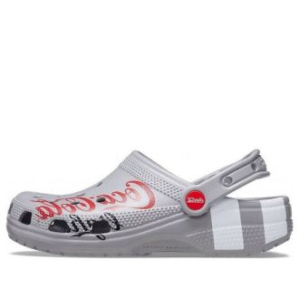 Crocs Coca Cola x Crocs Crossover Light X Utomhus platt klack Fritidssport Unisex grå sandaler 207220-030