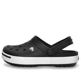 Crocs Crocband Beach Sandaler Unisex Svart Vit 11989-060