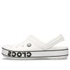 Crocs Crocband Bold Logo Clog Vita sandaler 206021-103