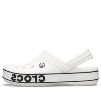 Crocs Crocband Bold Logo Clog Vita sandaler 206021-103