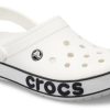 Crocs Crocband Bold Logo Clog Vita sandaler 206021-103
