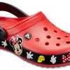 Crocs Crocband Cartoon Musse Pigg Slitstarka unisex Röda Svarta Sandaler ”Röd Svart” 204936-90H