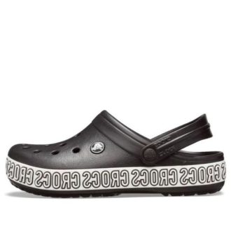Crocs Crocband Logo Mania Beach Black Sandaler 205914-066