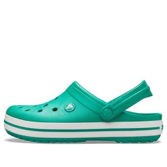 Crocs Crocband lätta slitstarka unisex gröna sandaler 11016-3TL
