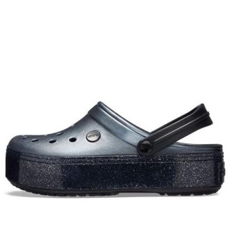 Crocs Crocband Platform Metallic Clogs ”Black” 205912-002