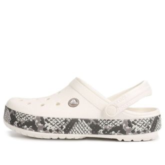Crocs Crocband Snake Print Clogs ”White Black” 206380-13T