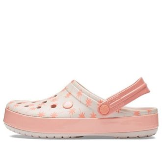 Crocs Crocband säsongsbetonade grafiska träskor ”Pink White” 205579-6PR