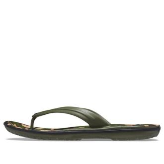Crocs Crocband tryckta flip flops ”Grön” 205943-30Q