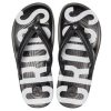 Crocs Crocband tryckta flip-flops svart vit 205943-066