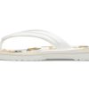 Crocs Crocband tryckta flipflops ”White Tan” 205943-94S